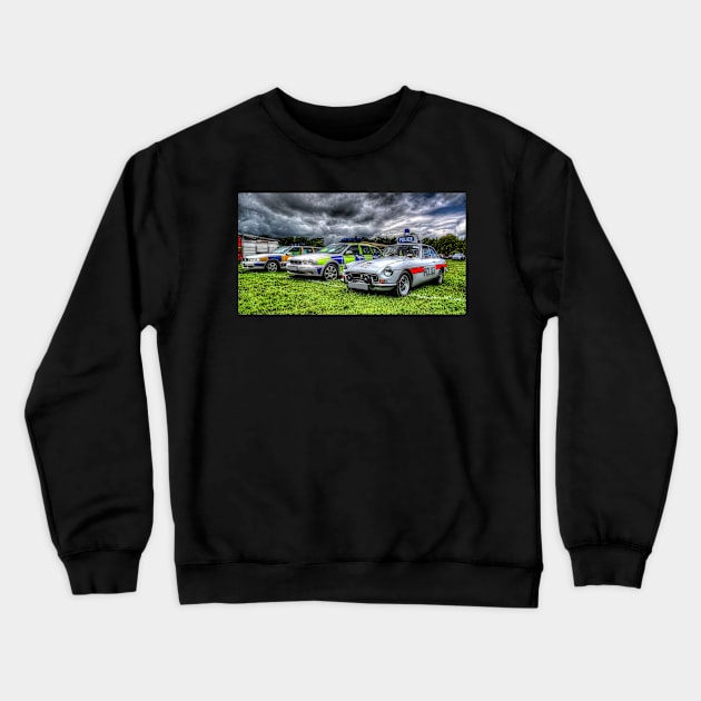 HDR Police Cars Crewneck Sweatshirt by axp7884